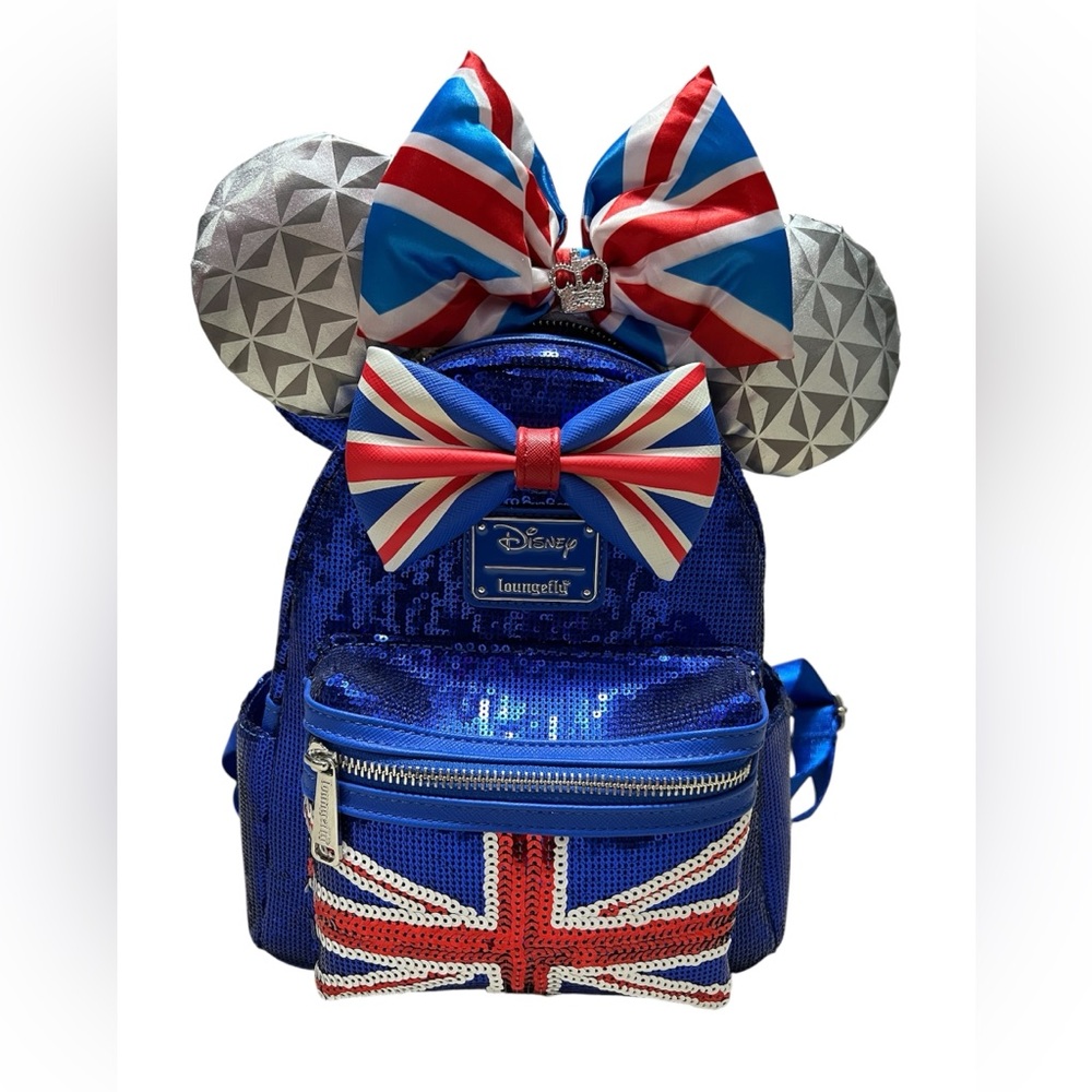 Disney Loungefly Union Jack 🇬🇧 Sequin Limited Edition with Matching Ears